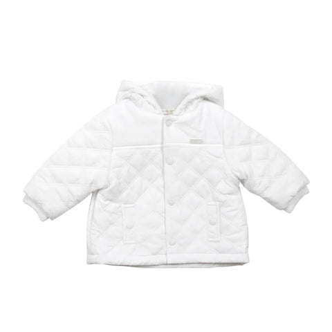 Mintini Quilted White Coat