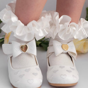 Caramelo Frilly Ankle Socks Ivory