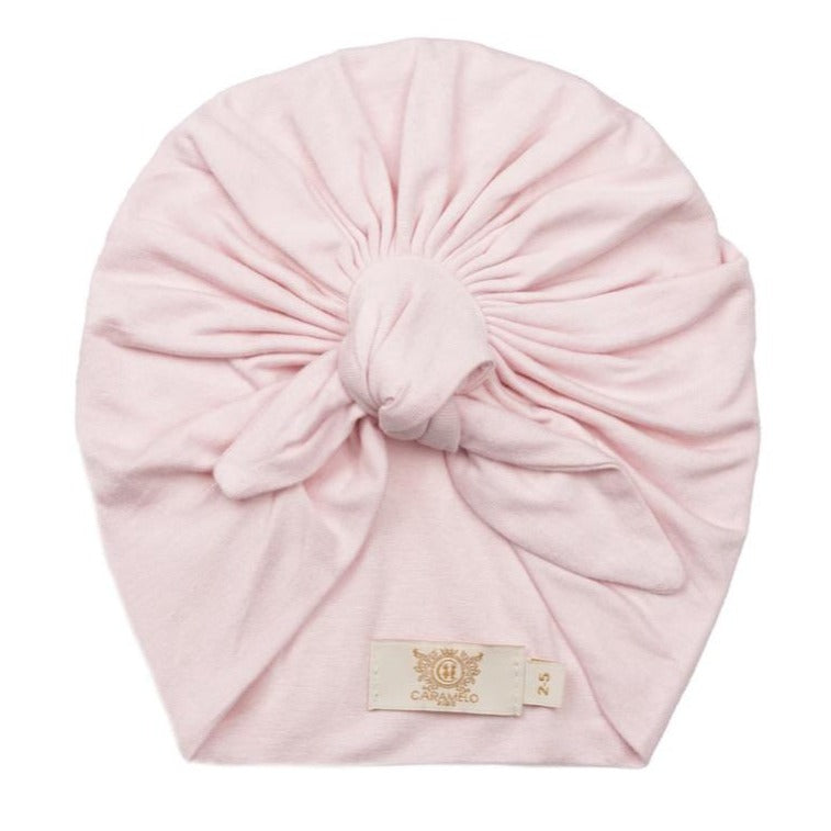 Caramelo Knot Tie Turban Pink