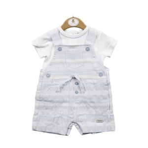 Mintini Stripe Dungaree Set