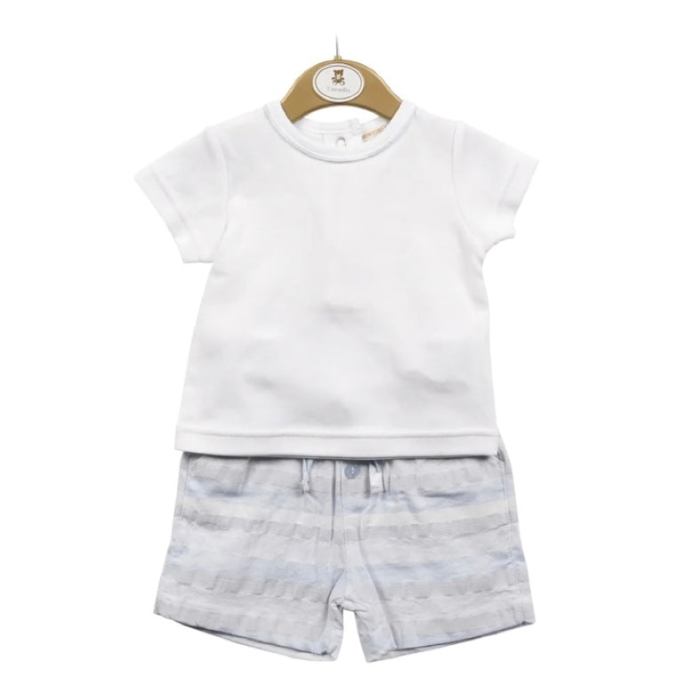 Mintini Stripe Shorts Set