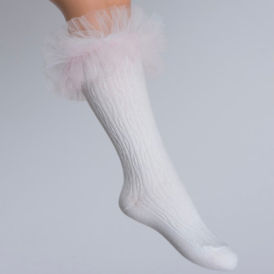 Daga Tu Tu Socks White/Pink