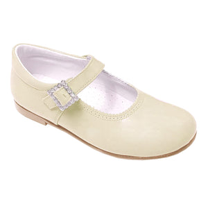 Pretty Originals Leather Mary Jane Cream