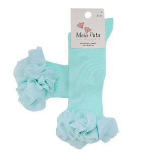 Meia Pata Long Tulle Socks Mint