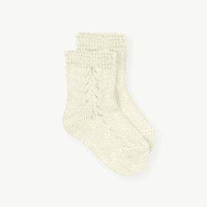 Mac Ilusion Plain Ankle Socks Cream