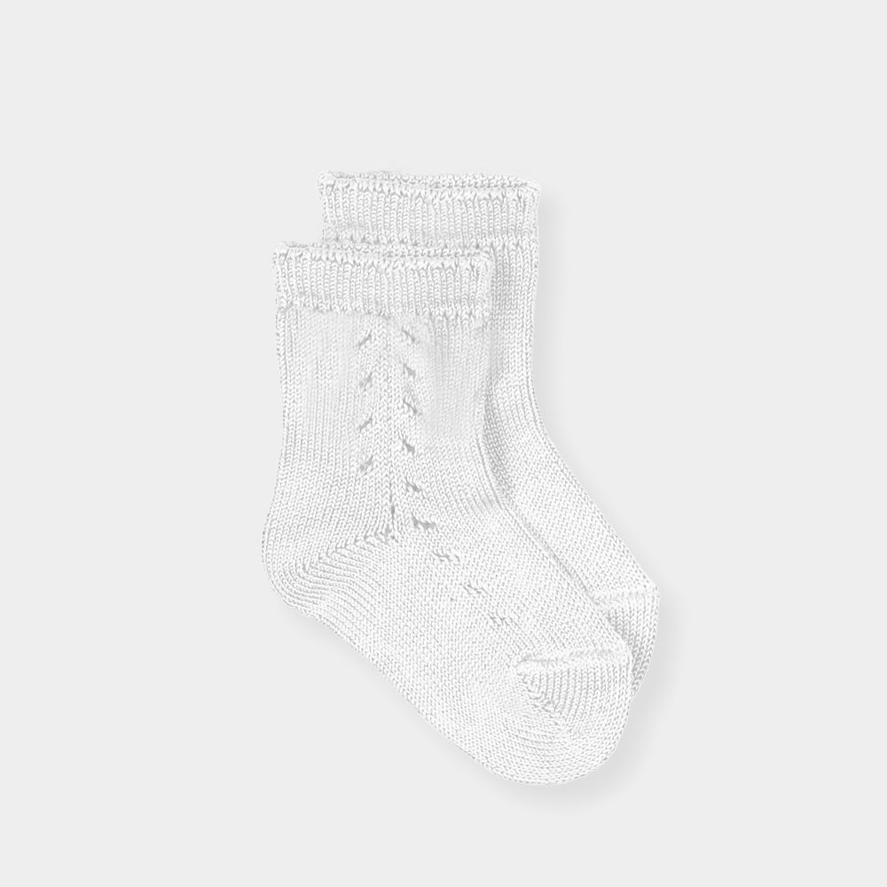 Mac Ilusion Plain Ankle Socks White