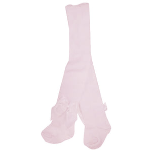 Meia Pata Satin Bow Tights Pink