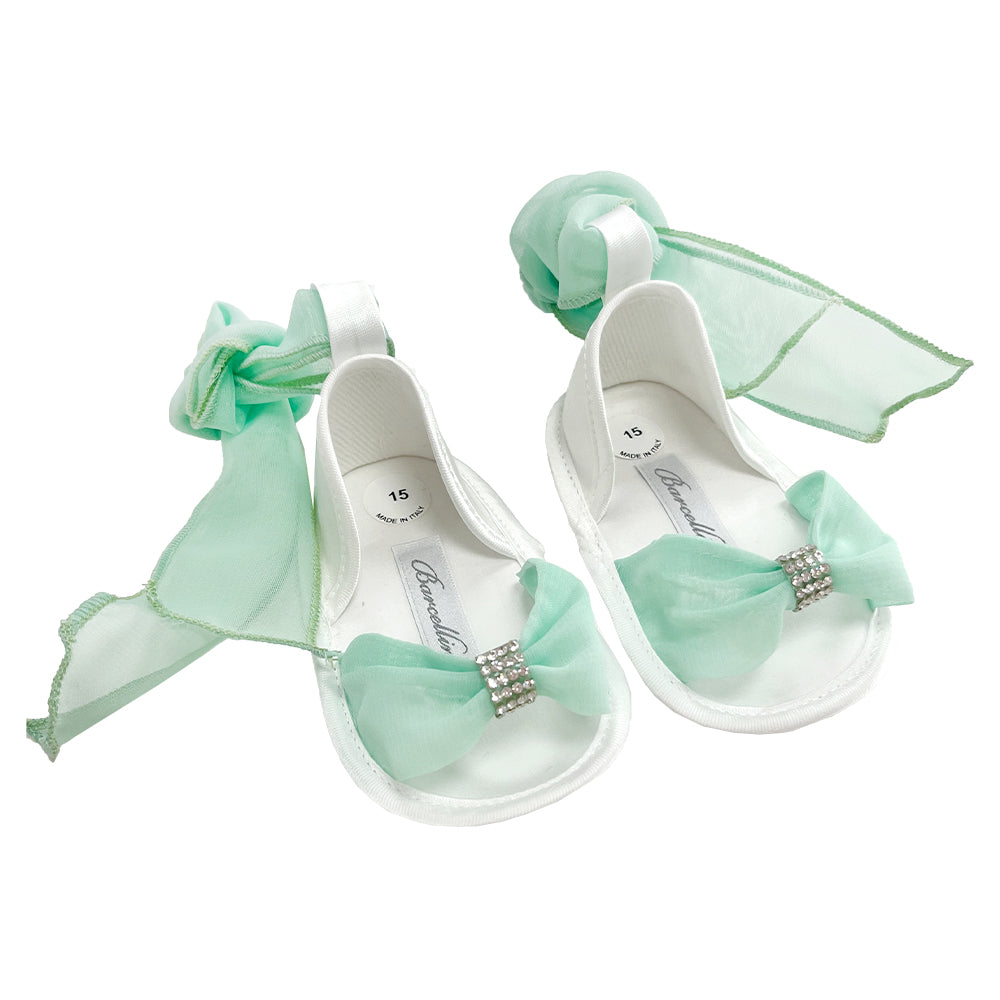 Barcellino Lace Up Sandals Mint