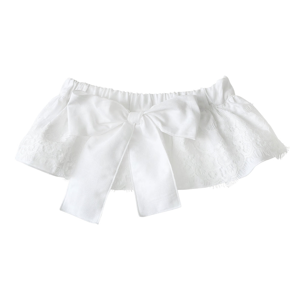 Phi Lace Bow Knickers White(23276)