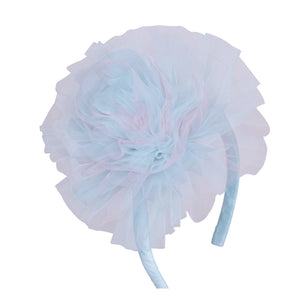 Daga Pink/Blue Tulle Pom Headband