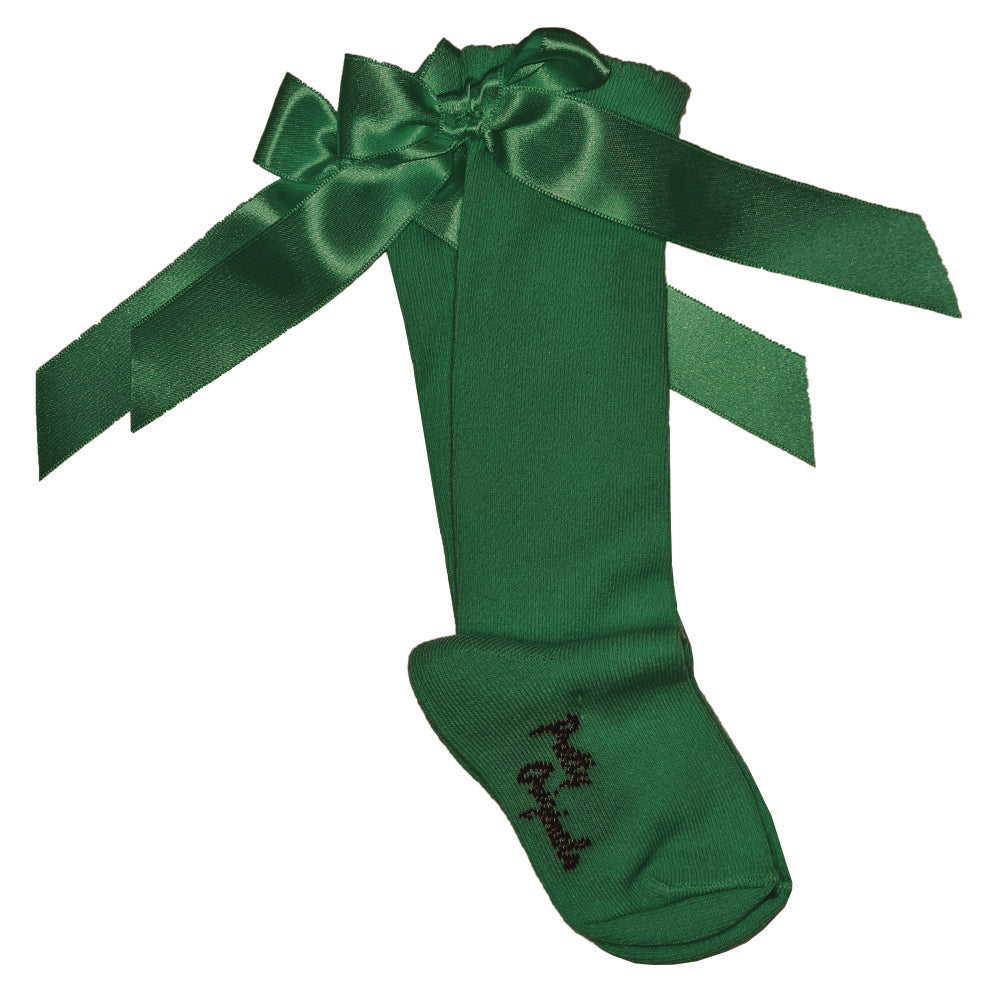 Pretty Originals Knee High Socks Bottle Green