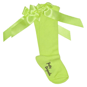 Pretty Originals Knee High Socks Lime Green