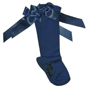 Pretty Originals Knee High Socks Navy