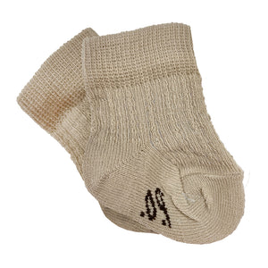 Pretty Originals Ribbed Ankle Socks Camel