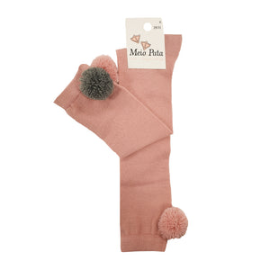 Meia Pata Pom Pom Socks Dusky Pink