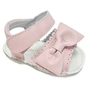 Pretty Originals Scollop Bow Sandal Pink