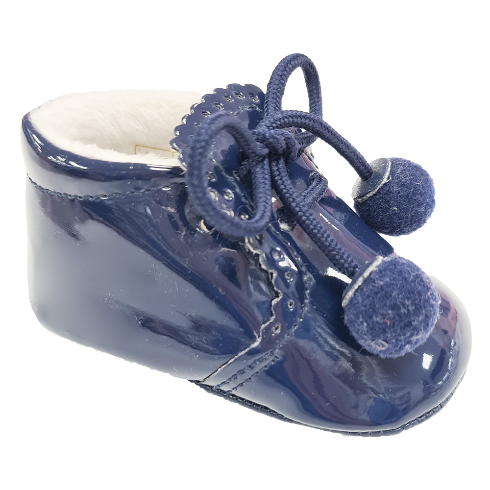 Sevva Pom Pom Soft Sole Navy