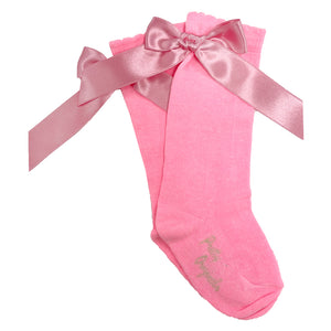 Pretty Originals Knee High Socks Bright Pink