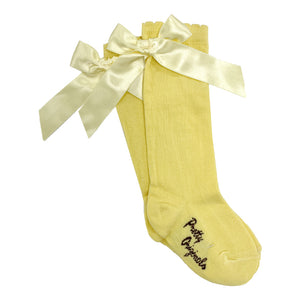 Pretty Originals Knee High Socks Lemon