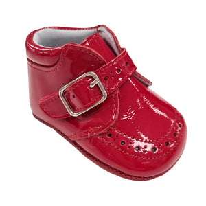 Pretty Originals Patent Leather Boot Soft Sole Red