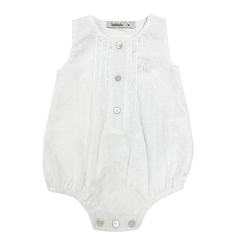 Babidu Spot Romper White